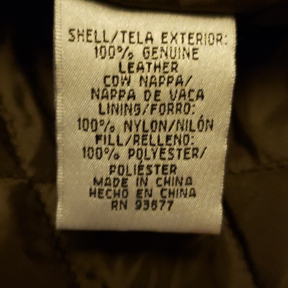 Leather Bomber Jacket - image 5